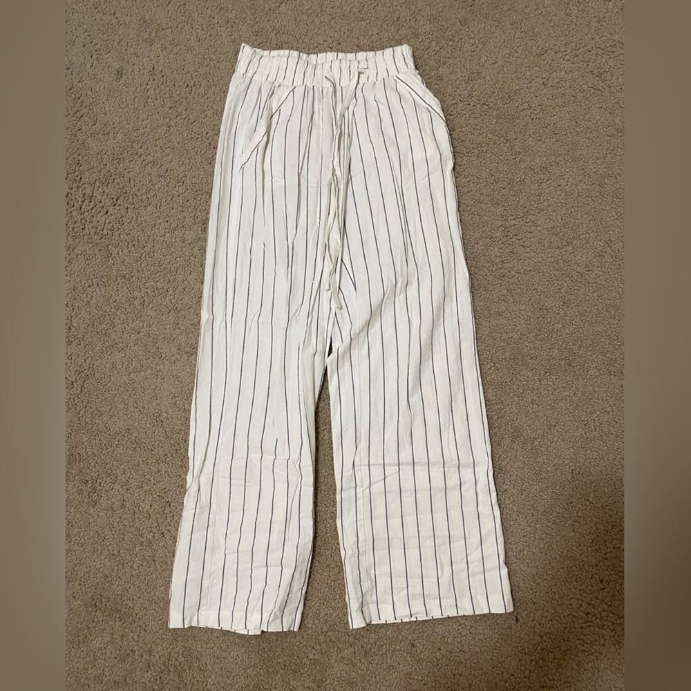 Stripped Linen Pants